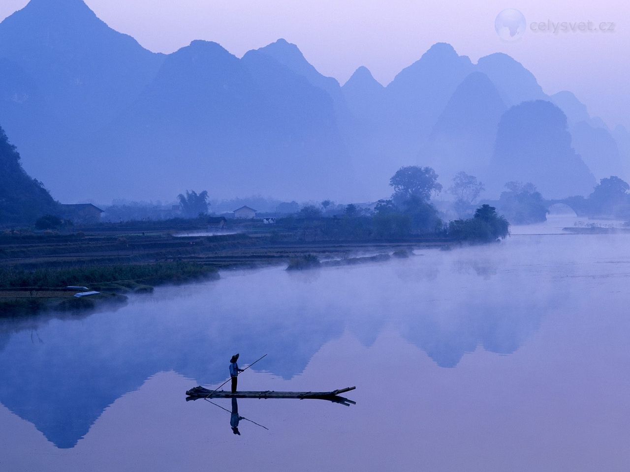 Foto: Li River At Dawn, Guilin, Yangshou, China