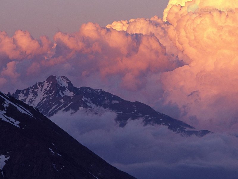 Foto: Clouds Over Longs Peak, Rocky Mountain National Park, Colorado