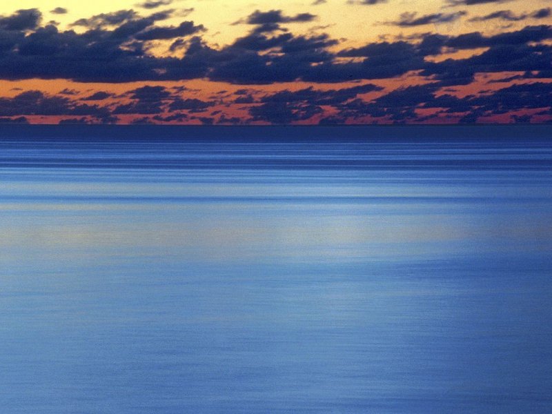 Foto: Peaceful Lagoon At Dusk, Moorea Island, French Polynesia