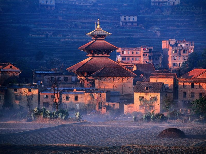 Foto: Panauti At Sunrise, Bagmati, Nepal